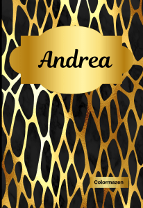 Andrea Gold Animal Print