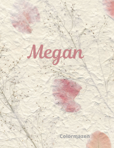 Megan Pink Petal Notebook
