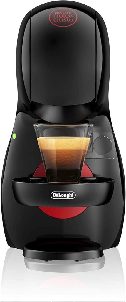 DeLonghi Nescafé Dolce Gusto Piccolo XS Pod Capsule Coffee Machine, Espresso, Cappuccino and more, EDG210.B, 0.8 liters, Black Red