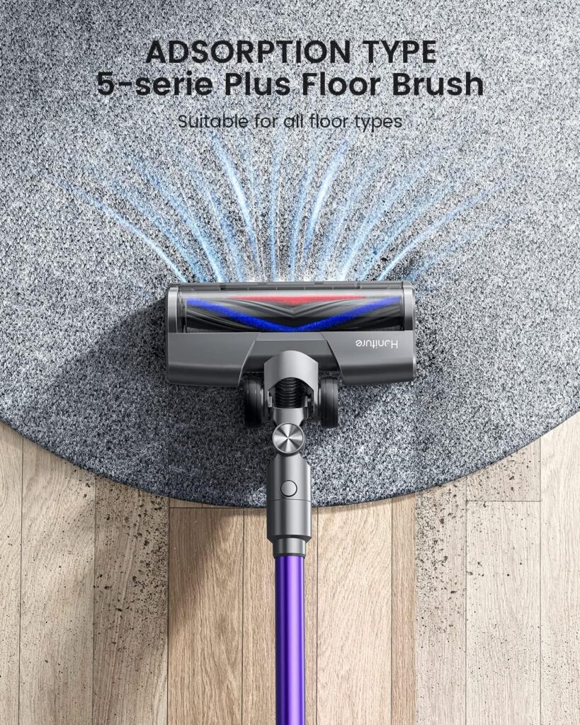 HONITURE S14 Cordless Vacuum Cleaner 33KPA Powerful Vacuum Cleaners with OLED Screen,55mins, Anti Tangle Brush,Aromatherapy,Lightweight Wireless Vacuum Deep Clean for Hardwood Floor Carpet Pet Hair