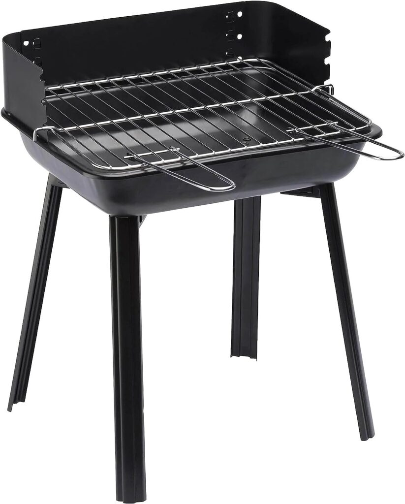 Landmann Porta-Go Charcoal Barbecue - Black | Small Compact and Portable occasional BBQ | Grill 28cm X 35cm | Height 44.5cm