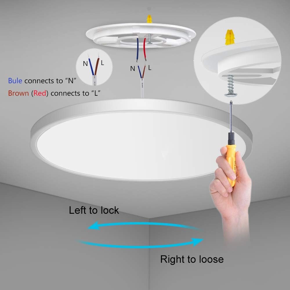 LED Flush Mount Ceiling Light Fixture Review - Colormazen
