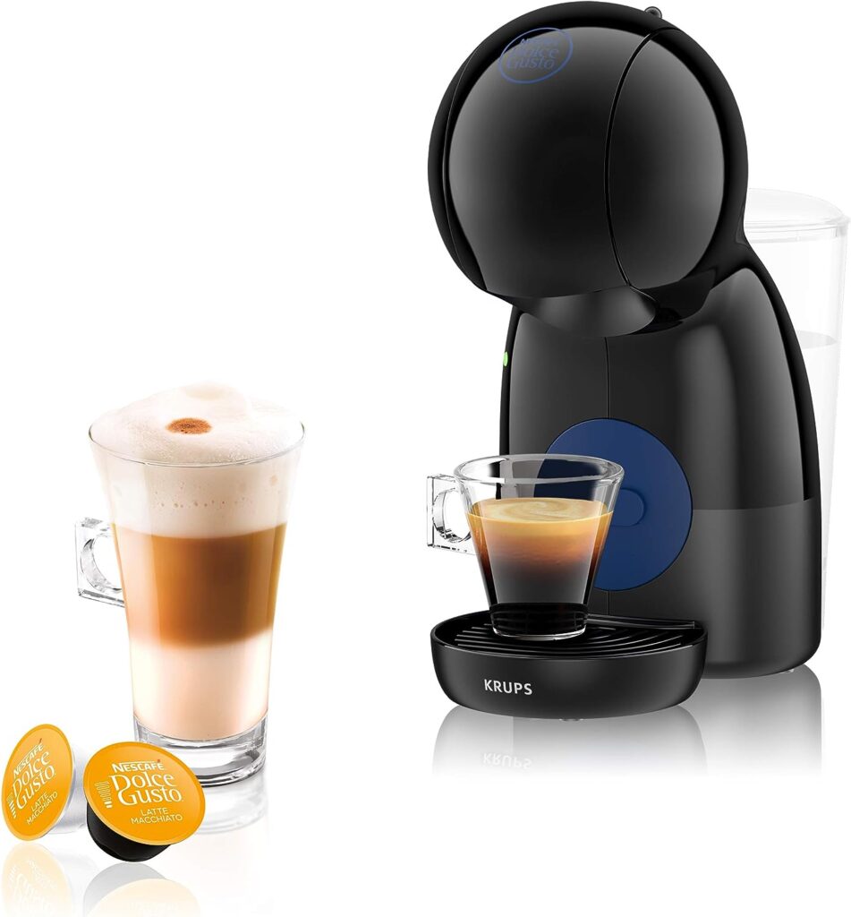 Nescafé Dolce Gusto Piccolo XS Manual Coffee Machine, Espresso, Cappuccino and More, Black by KRUPS