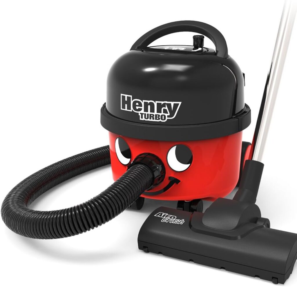 Numatic HVT160-11 Henry Vacuum Cleaner with AiroBrush Turbo Head and Microfresh Filtration System, 620 W, Red/Black