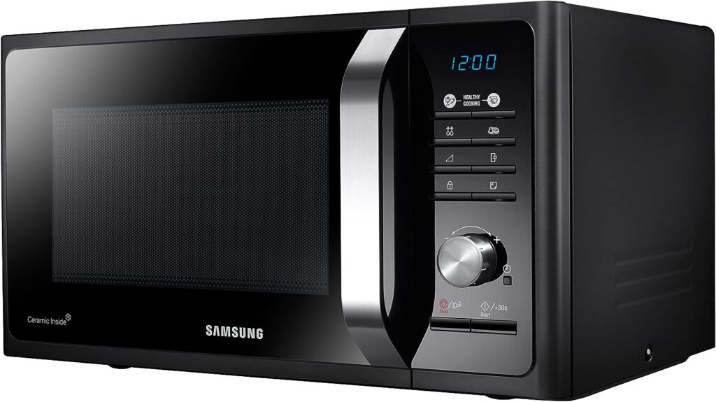 Samsung MS23F301TFK Microwave Oven, 800W, 23 Litre, Black
