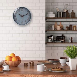 Wall Clock Battery Operated Silent Non-ticking Wall Clock