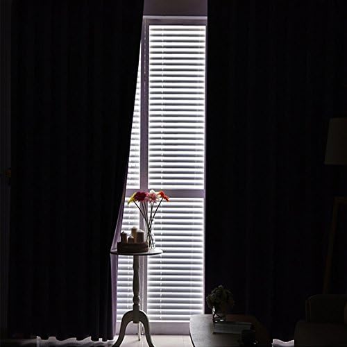 EASELAND Blackout Curtains 2 Panels Set Thermal Insulated Window Treatment Solid Eyelet Darkening Curtain for Living Room Bedroom Nursery,Light Grey,46x54 Inches