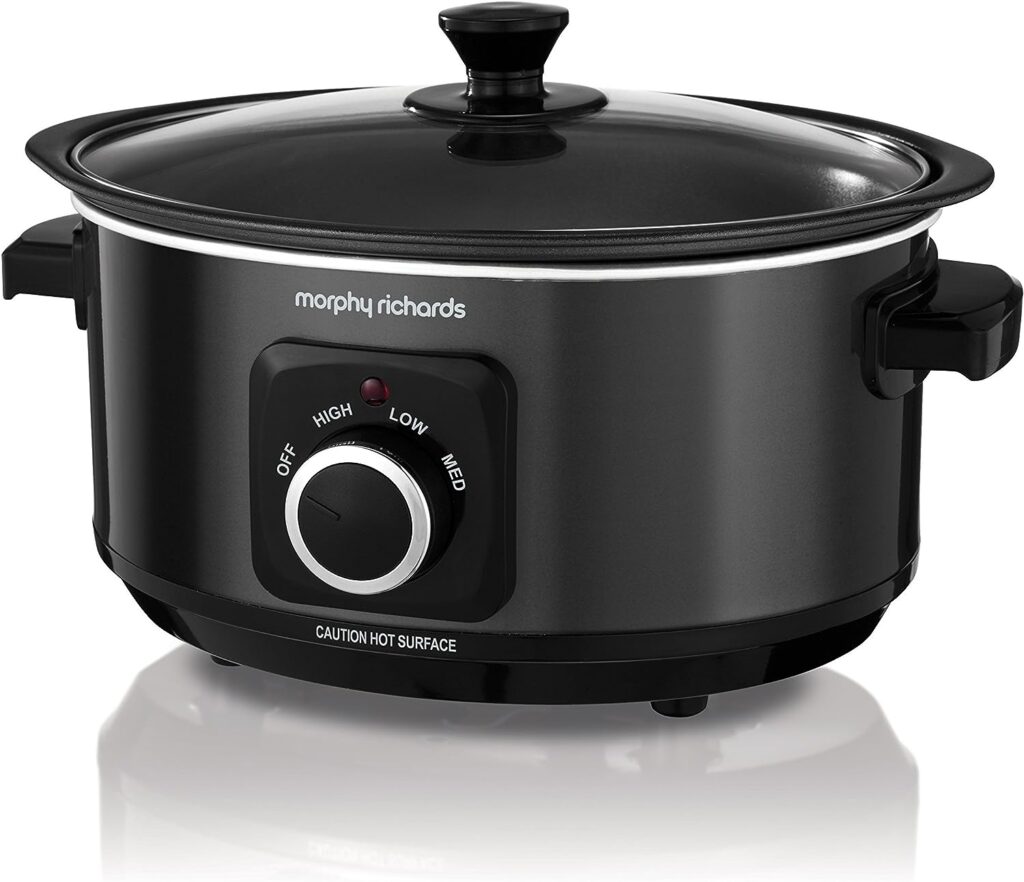 Morphy Richards 460012 Slow Cooker Sear and Stew, 3.5 Litre 163W, Black