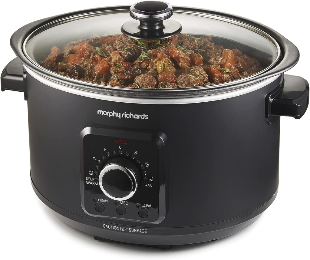 Morphy Richards 460021 3.5 Litre Easy Time Slow Cooker, Black