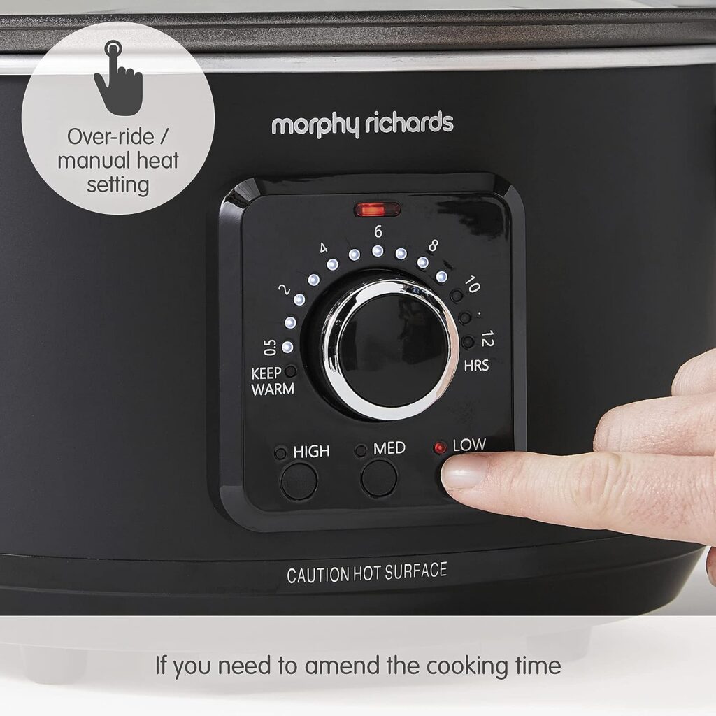 Morphy Richards 460021 3.5 Litre Easy Time Slow Cooker, Black