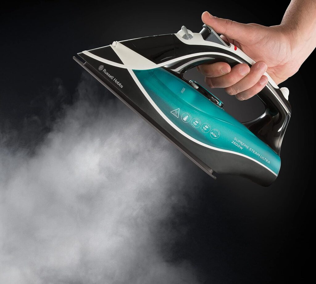 Russell Hobbs Supreme Steam Traditional Iron 23260, 2600 W - Teal/Black