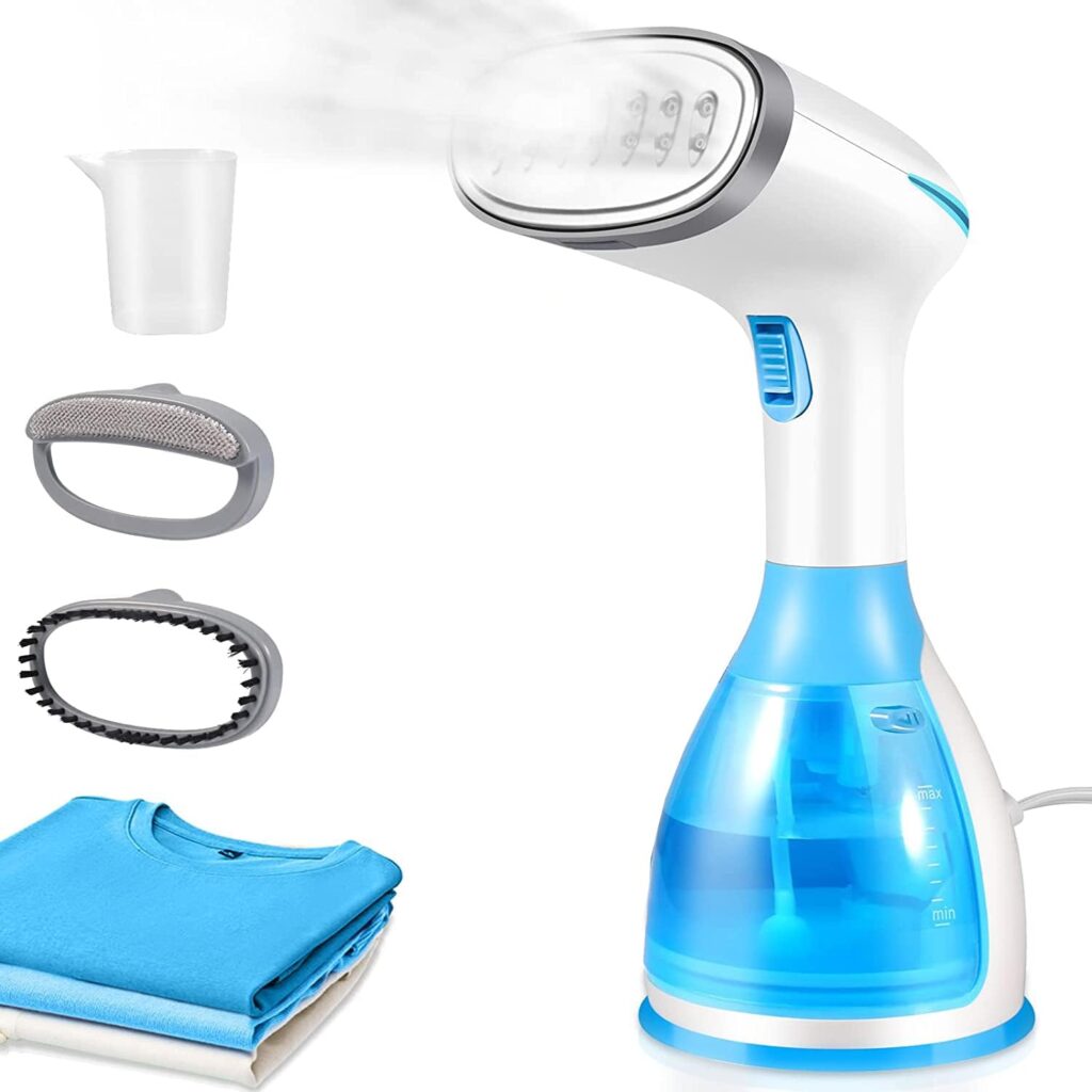 Steamer for Clothes, 15s Heat up Handheld Clothes Steamer with, Portable Garment Steamer Fabric Wrinkles Remover, Travel Steamer for Clothes, Curtains and Toys