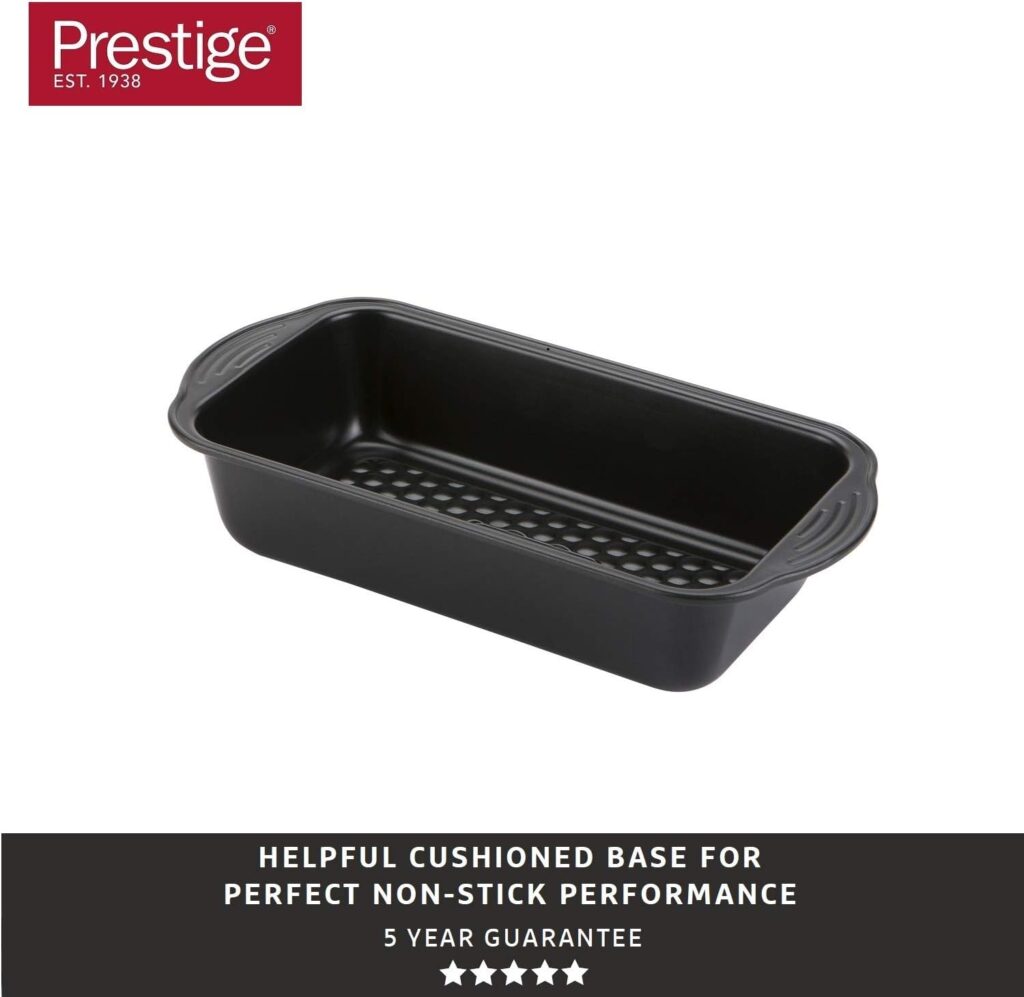 Prestige - Aerolift - 9 Inch Round Cake Tin - Non stick Bakeware - Cushion Base - Fridge Freezer and Dishwasher Safe - Carbon Steel - 22 x 4 cm