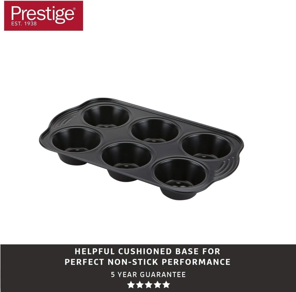 Prestige - Aerolift - 9 Inch Round Cake Tin - Non stick Bakeware - Cushion Base - Fridge Freezer and Dishwasher Safe - Carbon Steel - 22 x 4 cm