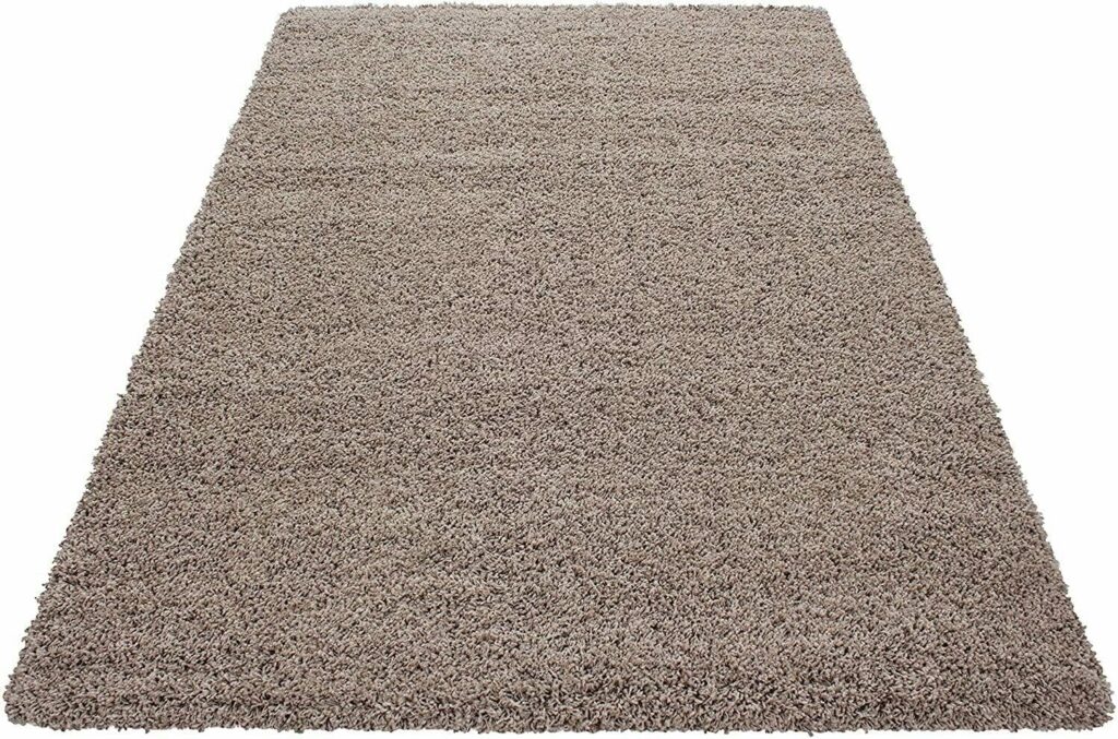 PRIME PLUS EXTRA THICK HEAVY 5CM PILE SOFT SHAGGY RUGS MODERN AREA RUGS BEDROOM HALL RUGS (Dark Beige, 120 x 170cm)