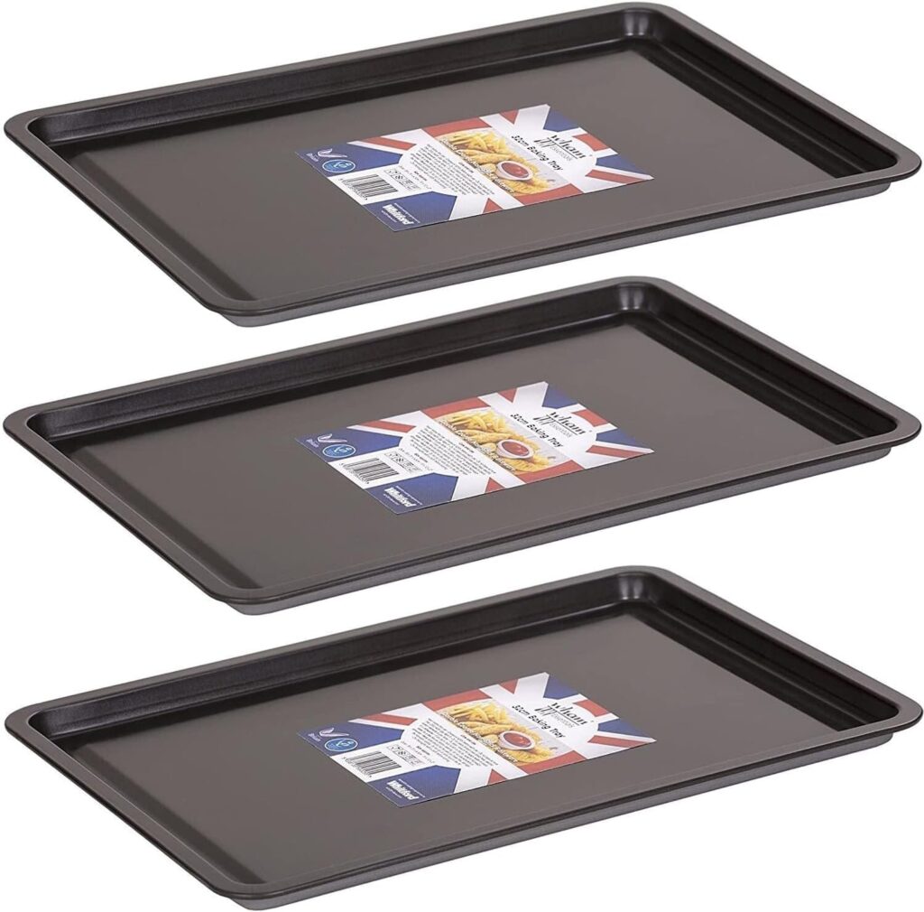 Wham Non-Stick Baking Tray (Set of 3 (32x23x1.5 cm)),F35