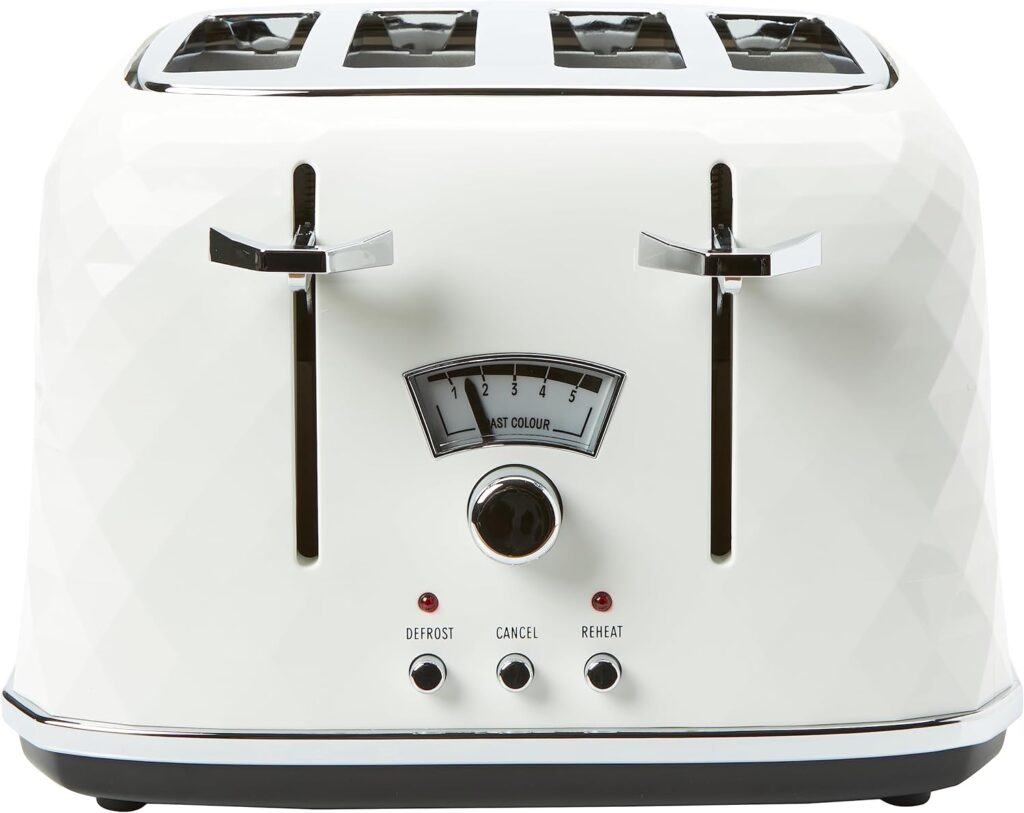 DeLonghi Brillante CTJ4003W 4-Slice Toaster - White