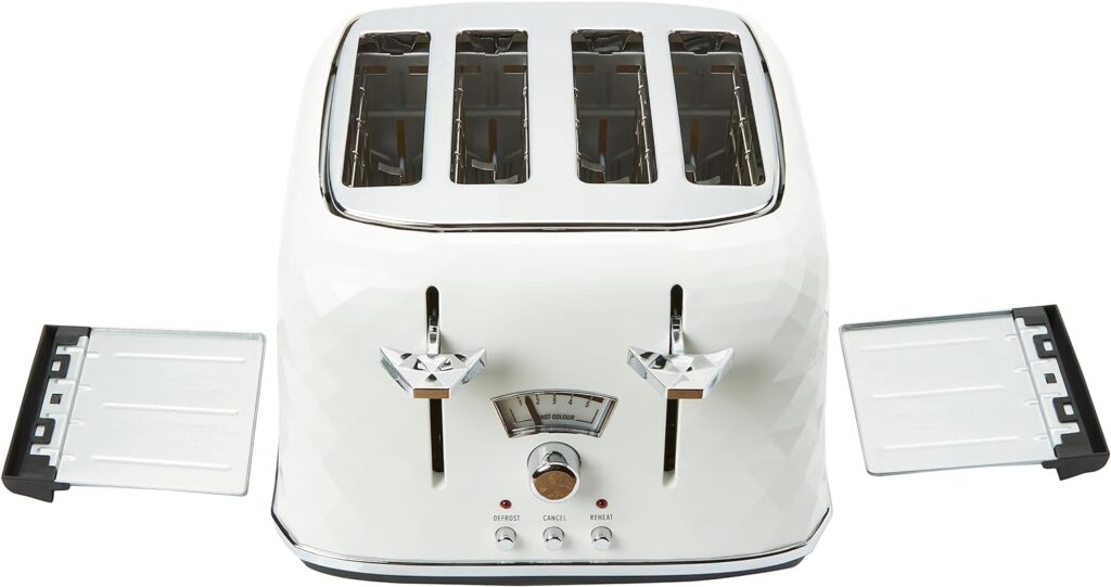 DeLonghi Brillante CTJ4003W 4-Slice Toaster - White