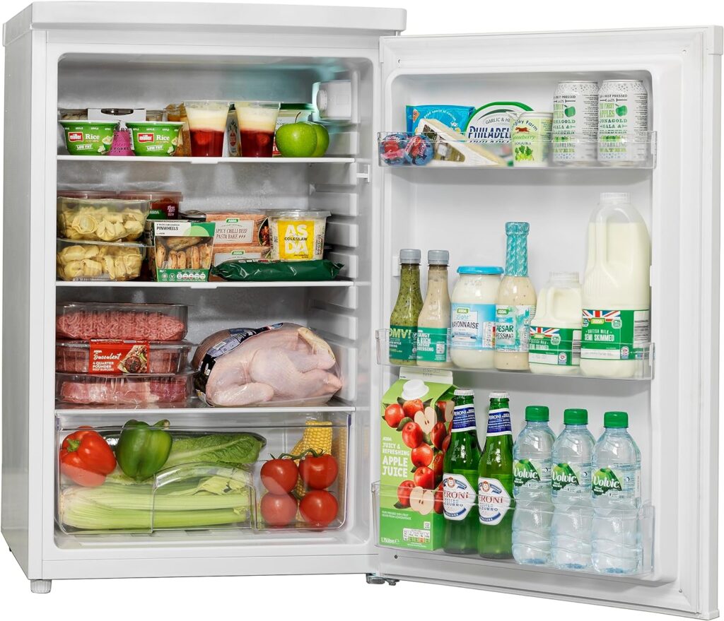 English Electric 55cm Under Counter Larder Fridge, White EEL130H 127 Litres [Energy Class F]