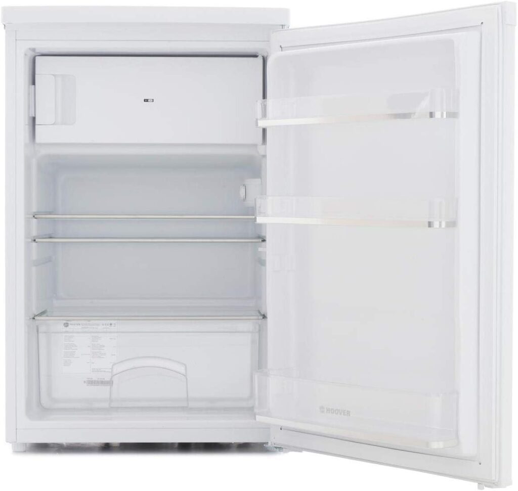 Hoover HFOE54WN Freestanding Undercounter Fridge, 109L Total Capacity, 55cm wide, White [Energy Class F]