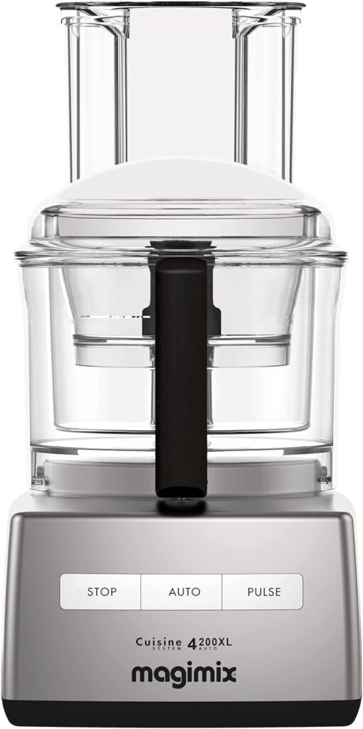 Magimix 4200XL Food Processor | 3L BPA-Free Bowl | Quiet Powerful Motor | Multifunctional 6 in 1 Solution | Satin | 18471