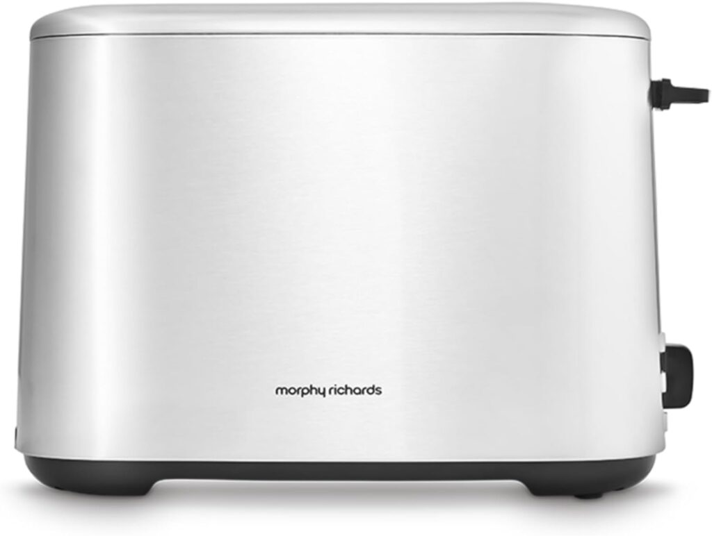 Morphy Richards Equip 2 Slice Toaster, Defrost and Reheat, 7 Variable Browning Controls, Variable Wide Slots, Removeable Crumb Tray, Stainless Steel, Silver,222067