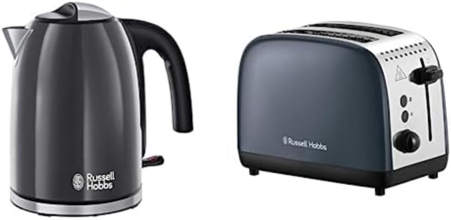 Russell Hobbs 20413 Stainless Steel Electric Kettle, 1.7 Litre, Black