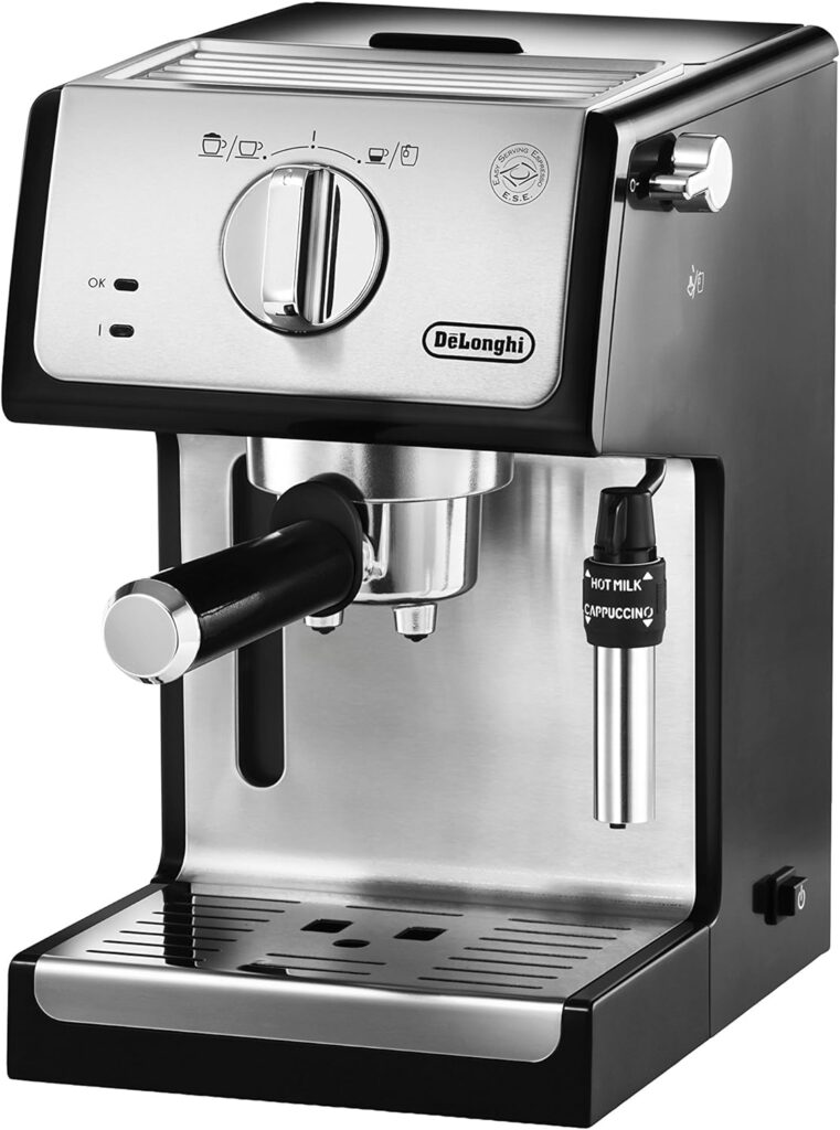 DeLonghi ECP35.31Traditional Barista Pump Espresso Machine, Coffee and Cappuccino Maker, Black