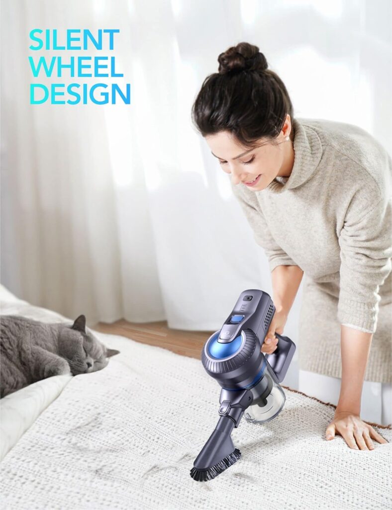 Greenote Cordless Vacuum Cleaner, 23000PA Stick Vacuum Cleaner 6 in 1, Powerful Hoover 200W Brushless Motor with LED Headlights, 35 Mins Runtime, Lightweight Vacuum for Home Hard Floor Pet Car