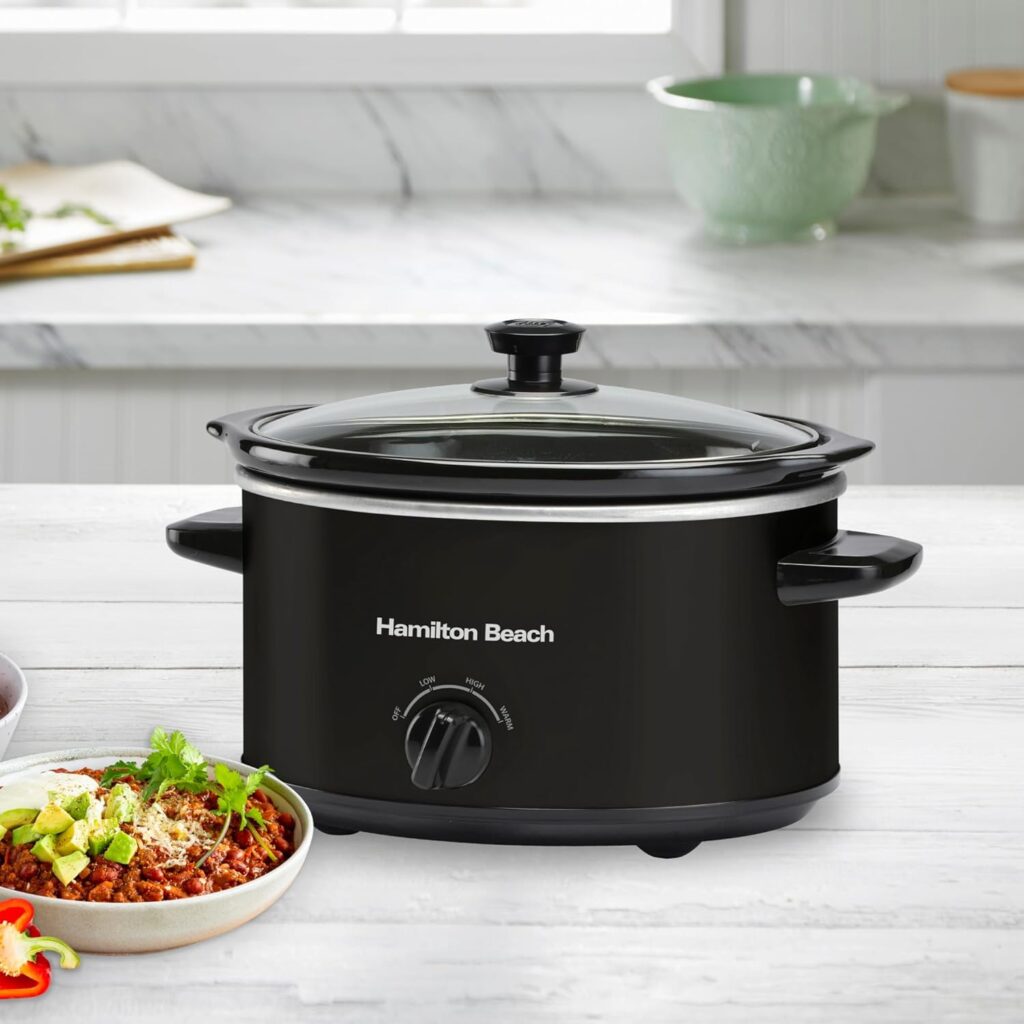 Hamilton Beach The Comfort Cook 3.5L Black Slow Cooker