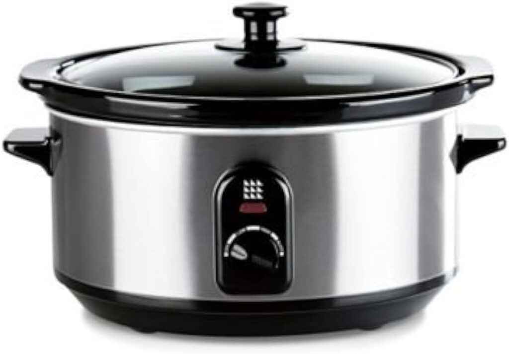 Lakeland Electric Family Slow Cooker, Brushed Chrome - 3.5L, Silver