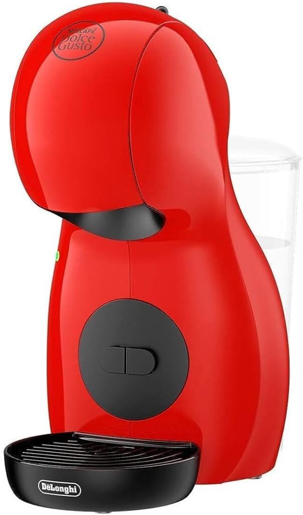 Nescafé Dolce Gusto DeLonghi Piccolo XS Pod Capsule Coffee Machine, Espresso, Cappuccino and more, EDG210.R,0.8 liters, Red and Black EDG 210.R