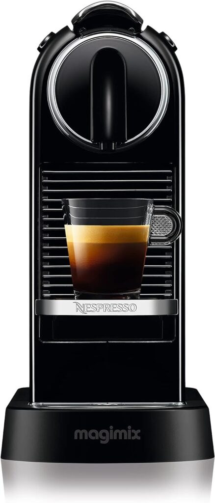 Nespresso Citiz Automatic Pod Coffee Machine for Espresso, Lungo by Magimix in Black