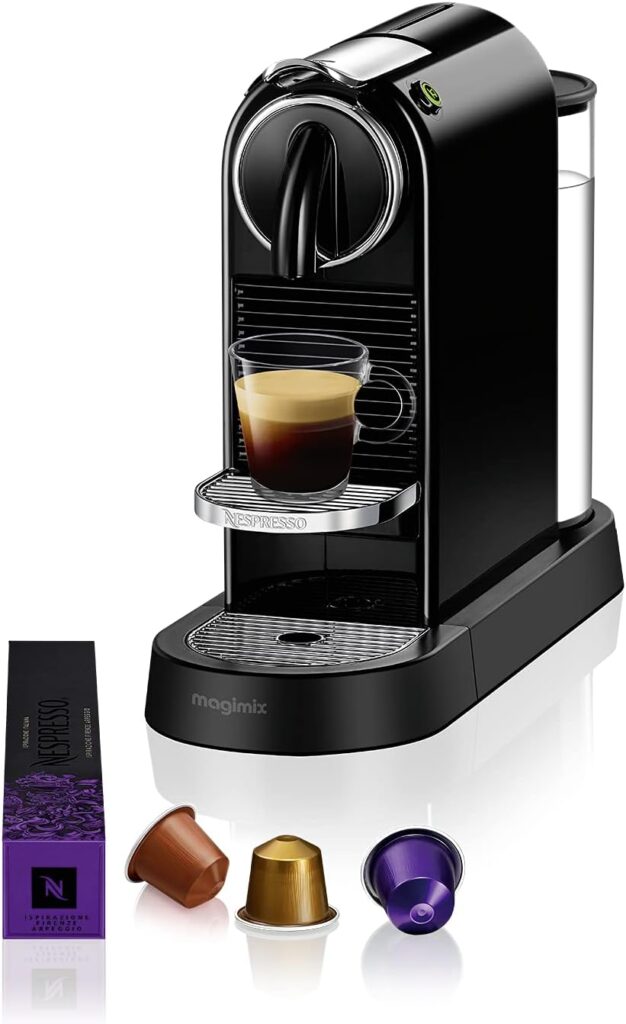 Nespresso Citiz Automatic Pod Coffee Machine for Espresso, Lungo by Magimix in Black