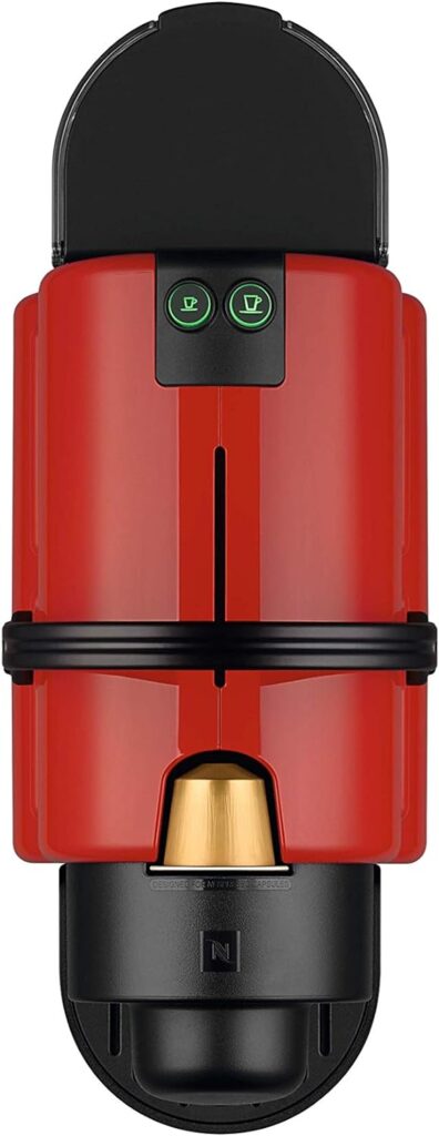 Nespresso Inissia Coffee Capsule Machine, 0.7 liters Ruby Red by Krups