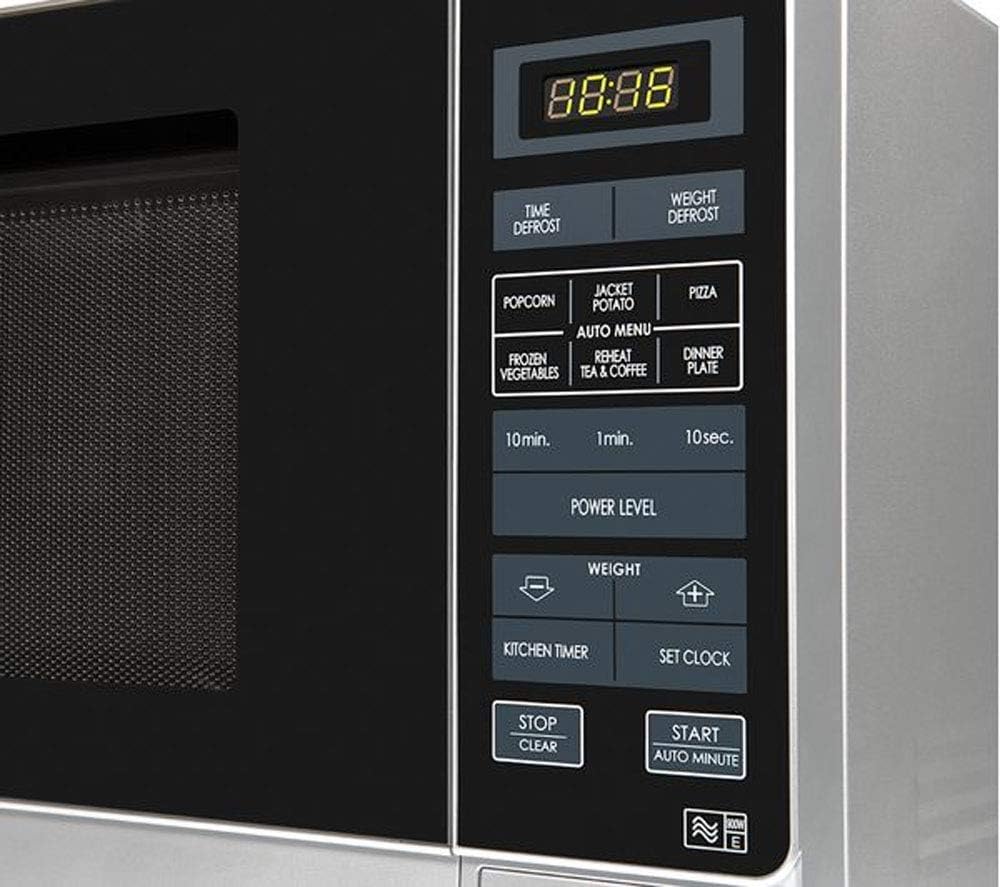 Sharp R372SLM Solo Touch Control Microwave, 25 Litre capacity, 900W, Silver