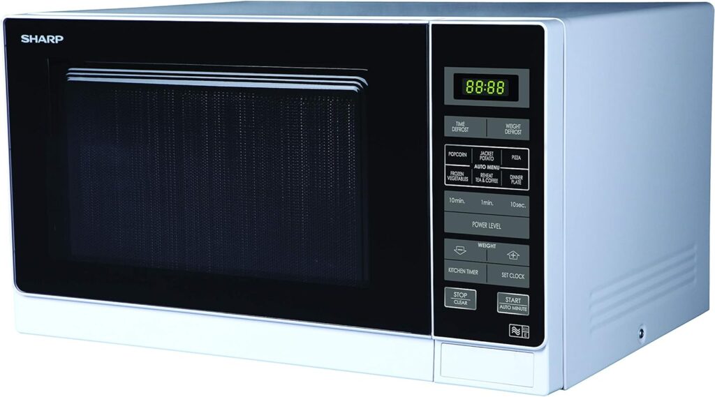 Sharp R372SLM Solo Touch Control Microwave, 25 Litre capacity, 900W, Silver