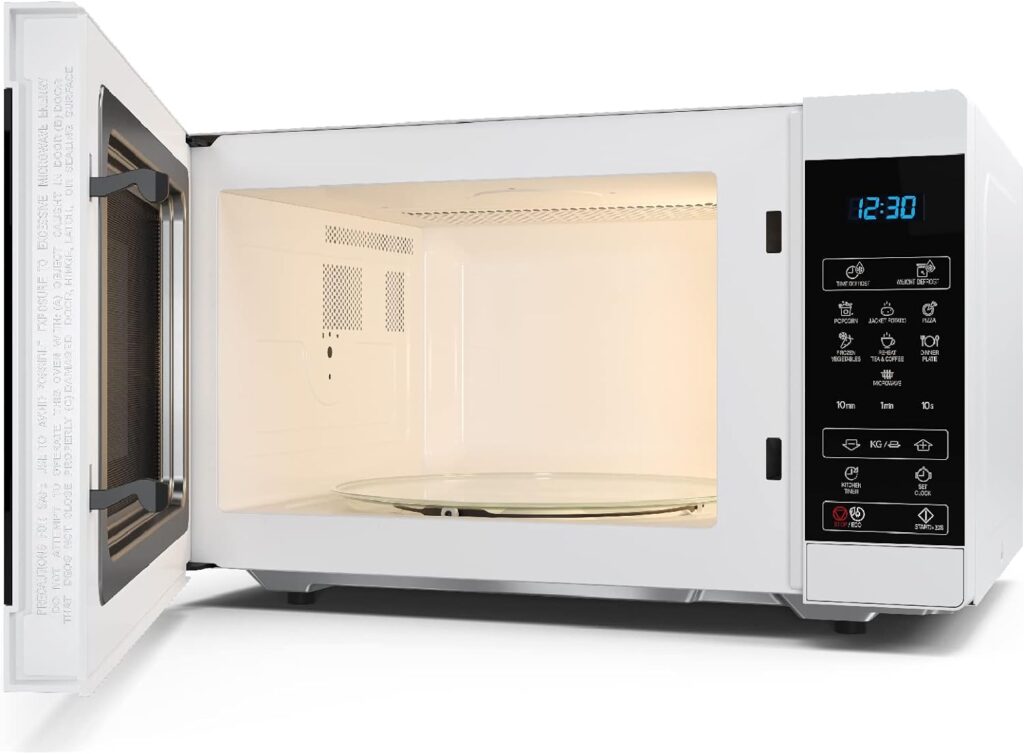 SHARP YC-MS01U-S Compact 20 Litre 800W Manual control Microwave, 5 power levels, defrost function, LED cavity light - Silver