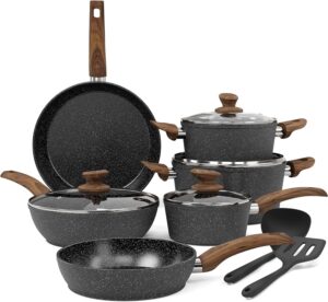 Kitchen Academy Induction Hob Pots and Pans Set