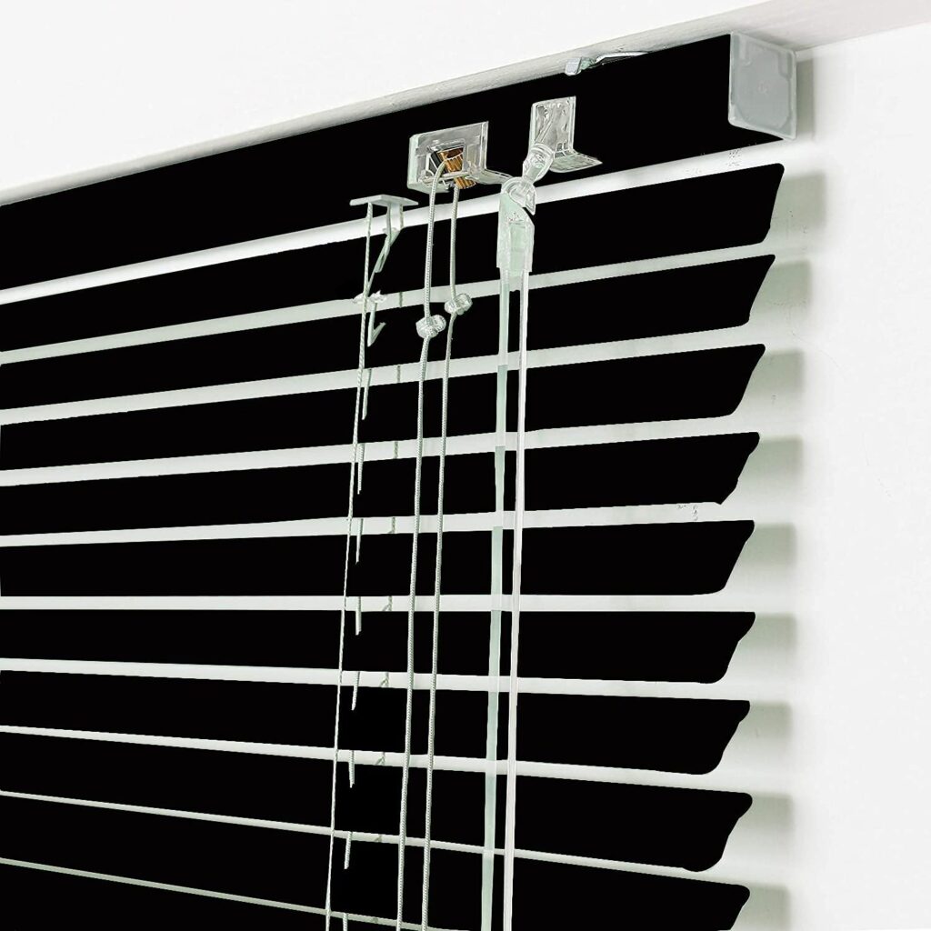 HSYLYM Aluminum Venetian Blinds (110 * 130cm, White)