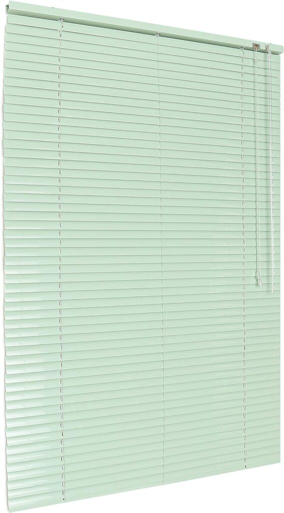 HSYLYM Aluminum Venetian Blinds (110 * 130cm, White)