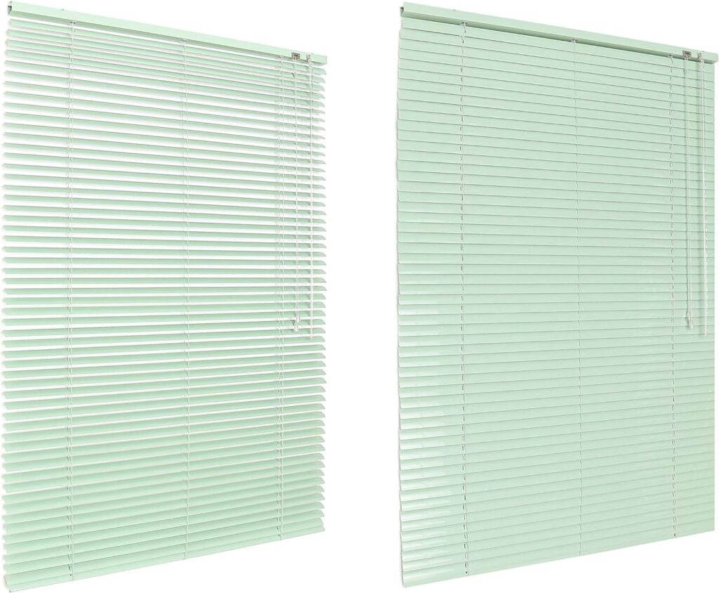 HSYLYM Aluminum Venetian Blinds (110 * 130cm, White)