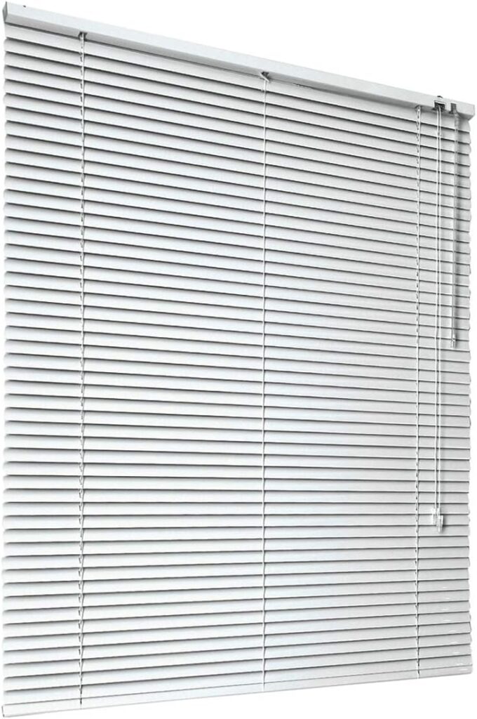 HSYLYM Aluminum Venetian Blinds (110 * 130cm, White)